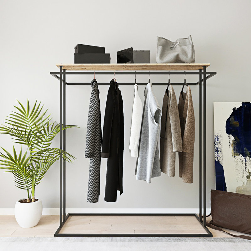 Nebras Solid + Manufactured Wood Wardrobe