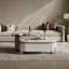 Table basse extensible en marbre avec tiroirs