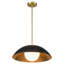 Luminaire suspendu noir mat à 1 lumière Lebone (17,7 po)-1714731361