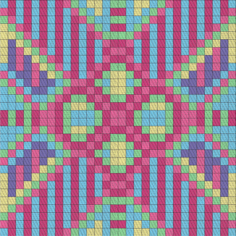 Geometric Indoor Rug, Square 8'