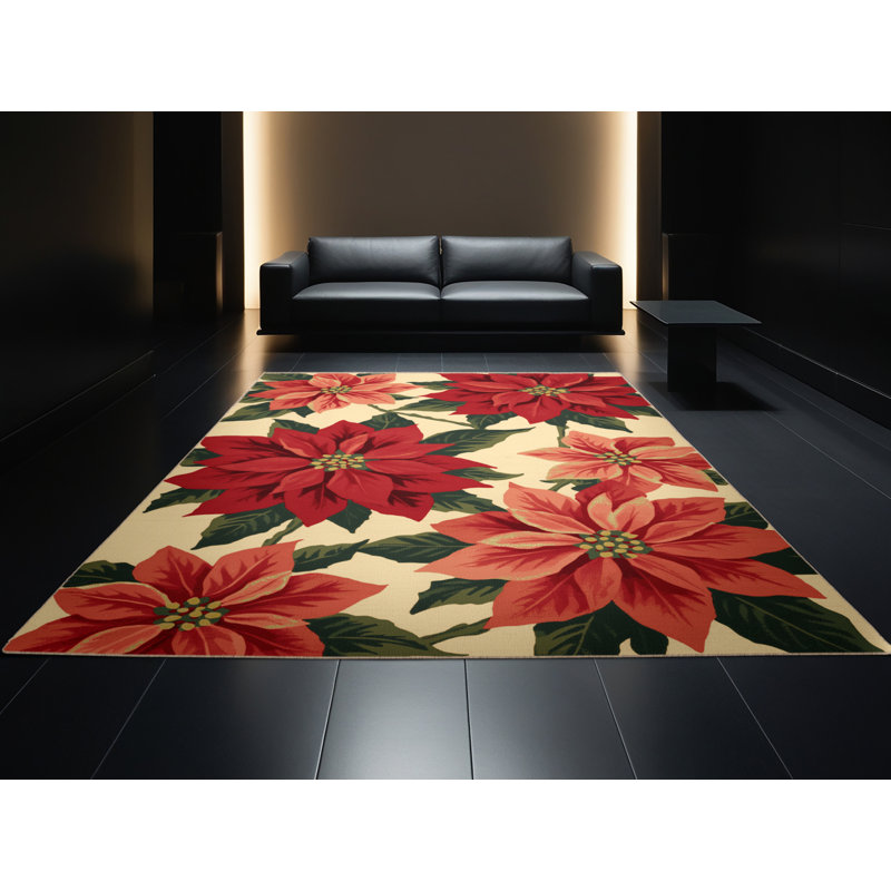 Tapis abstrait moderne et contemporain lavable à la machine Williamsbridge, 2x5
