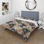 Ensemble de housse de couette romantique romantique bleu et crème Paisleys-885925194
