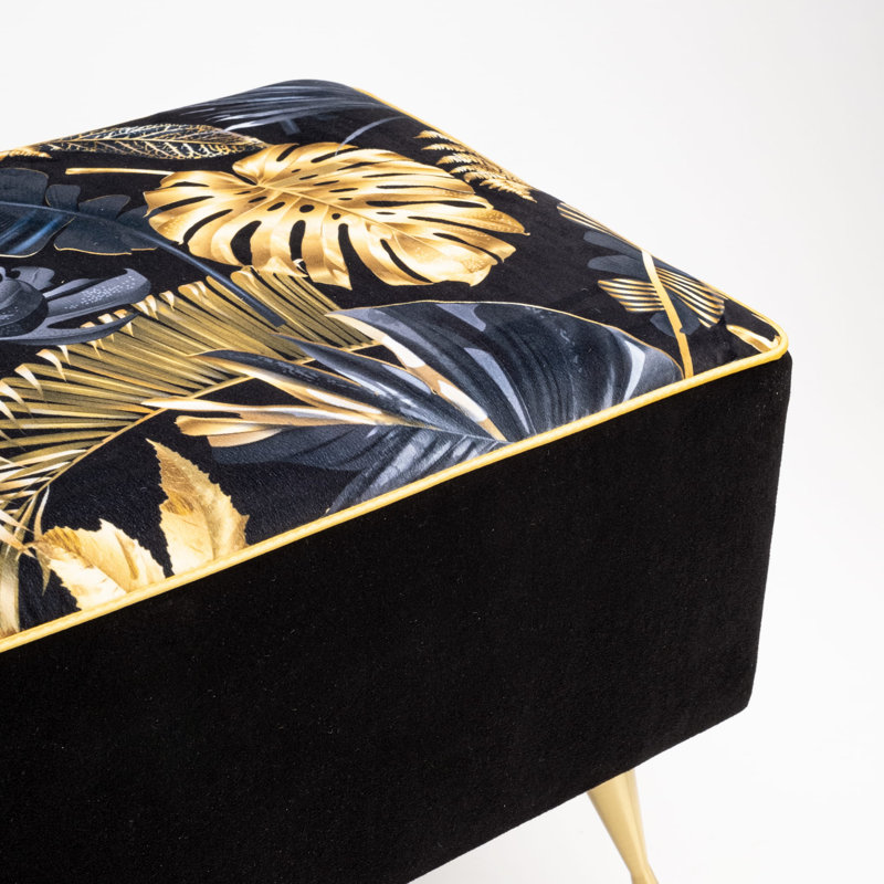 Lokey Velvet Upholstered Bench, H40 x W140 x D30cm