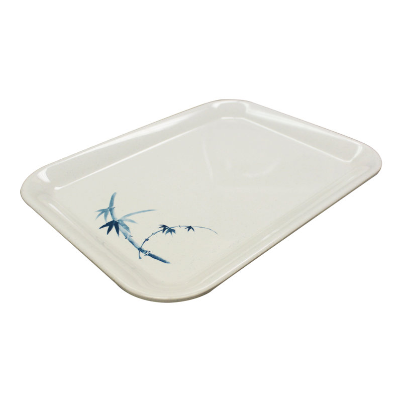 Plateau rectangulaire en mélamine Bamboo, H 0,83 po x l 15,24 po x P 11,46 po
