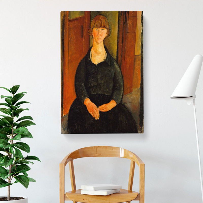 Flower Vendor by Amedeo Modigliani - Wrapped Canvas, 60cm H x 40cm W x 3cm D