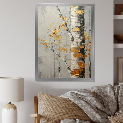 " Tree Whispers Of Grey & Yellow II "