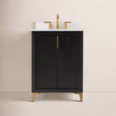 Turlington 24" Oak Single Bathroom Vanity