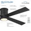 Ventilateur de plafond encastré à DEL 54 po Falco-116794731-116794732