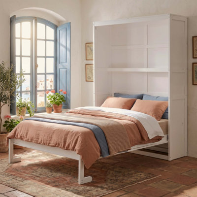 Lit escamotable mural avec tablettes Murphy