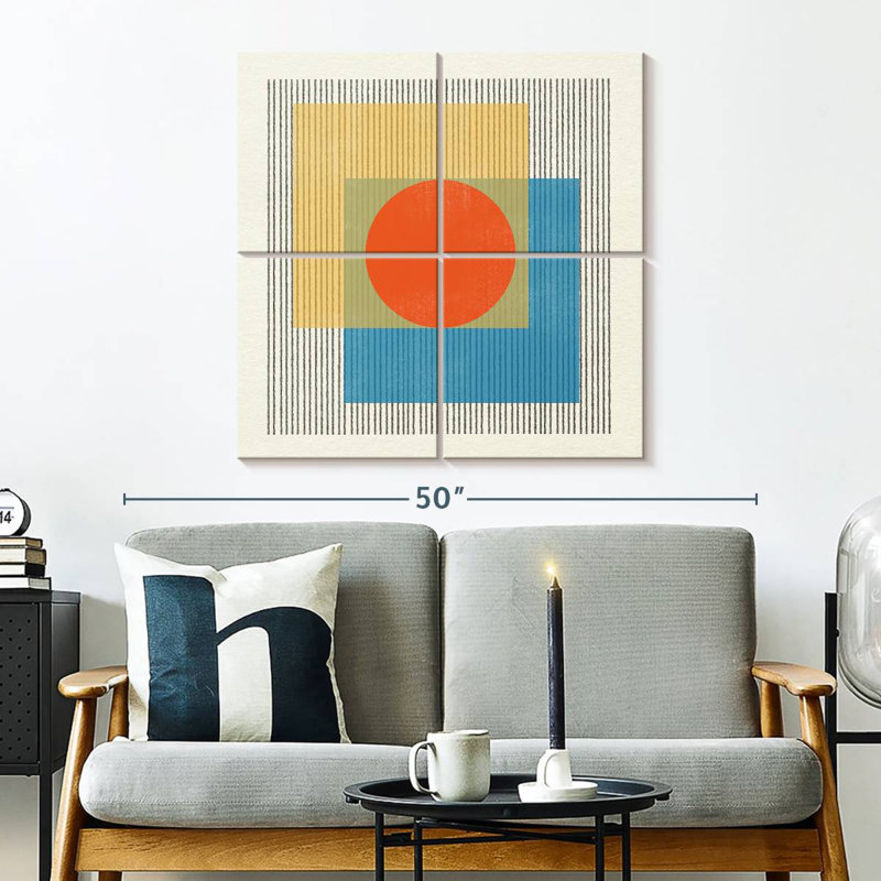 Avery, objet moderne de style Mid-Century n ° 3, H 32 po x l 32 po