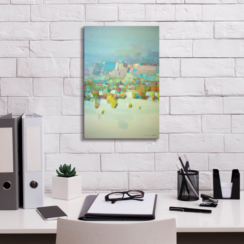 «Canyon View Iii» par Vahe Yeremyan, art mural sur toile, H 18 po x l 12 po x P 0,75 po