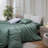 MooMee Duvet Cover Set Silky Sateen Look Luxury Sheen Zipper Closure & 8 Interior Ties 100% Long-Staple Cotton 600TC -105272387-105272388
