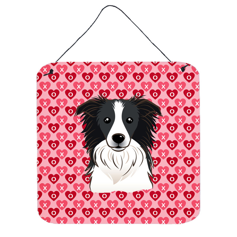 Décoration murale Border Collie Hearts