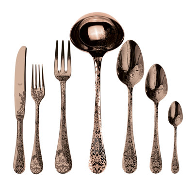 Casablanca 51 - Piece Stainless Steel Flatware Set - Service for 12