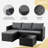 Harbaugh Wicker 3 - Person Patio Conversation Set with Cushions-1489045081