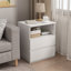 Ensemble de 2 table de chevet moderne, table de bout avec station de charge USB C rapide