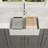 33" L x 20" W Large Single Bowl Fireclay Workstation Farmhouse Kitchen Sink with Accessories