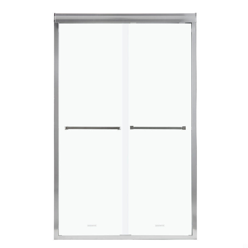 Shower Door Double Sliding Shower Enclosure, 5/16 In. (8Mm), Silver