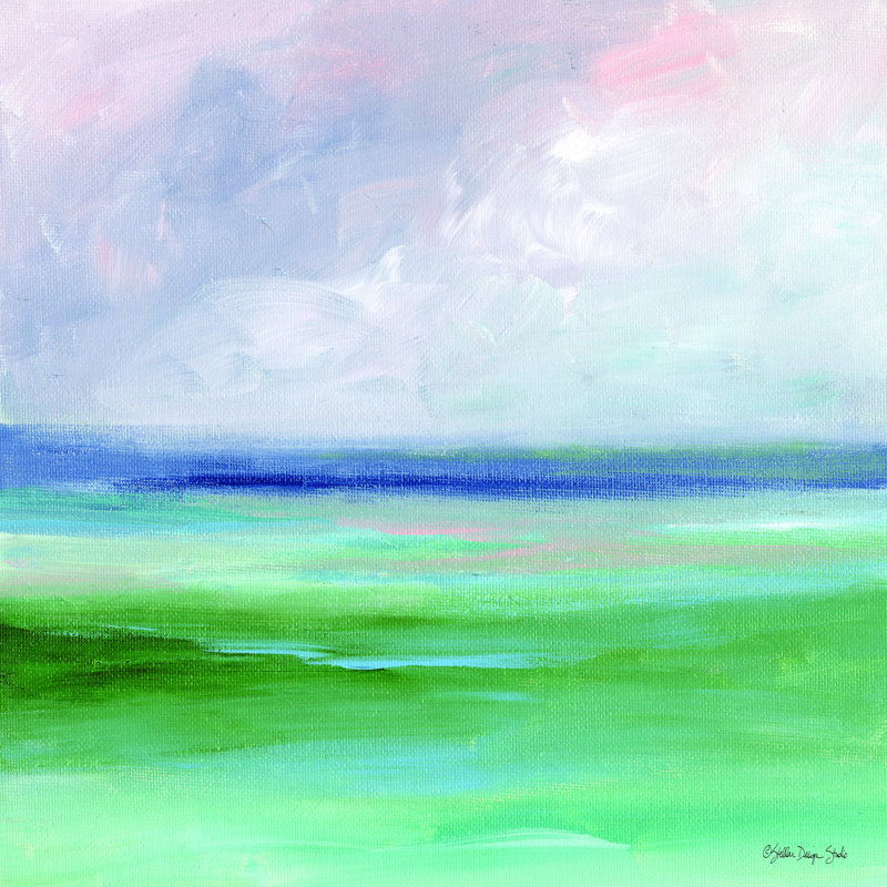 «Calm Horizon» par Stellar Design Studio - impression, H 12 po x l 12 po, Toile tendue
