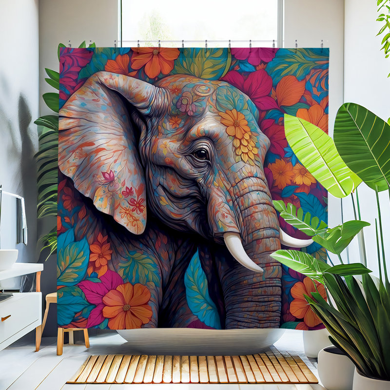 Rideau de douche erroll Elephant