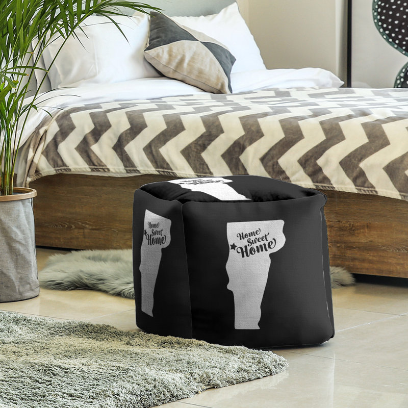 Repose-pieds à cubes burlington the home, Noir