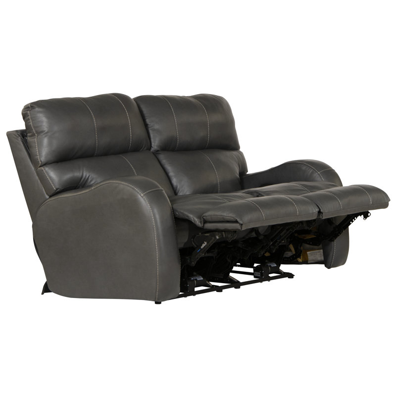 Causeuse inclinable électrique Gleeson, Cuir gris