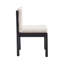 Chaise d'appoint Alrich en noir / beige-648650624
