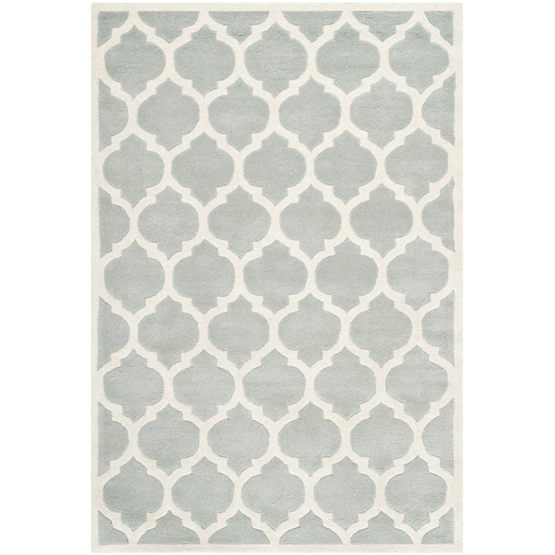 Tekonsha Geometric Wool Hand Woven Area Rug, Rectangle 122 x 183 cm