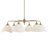 Uttermost Biddeford 6 Light White Beaded Pendant