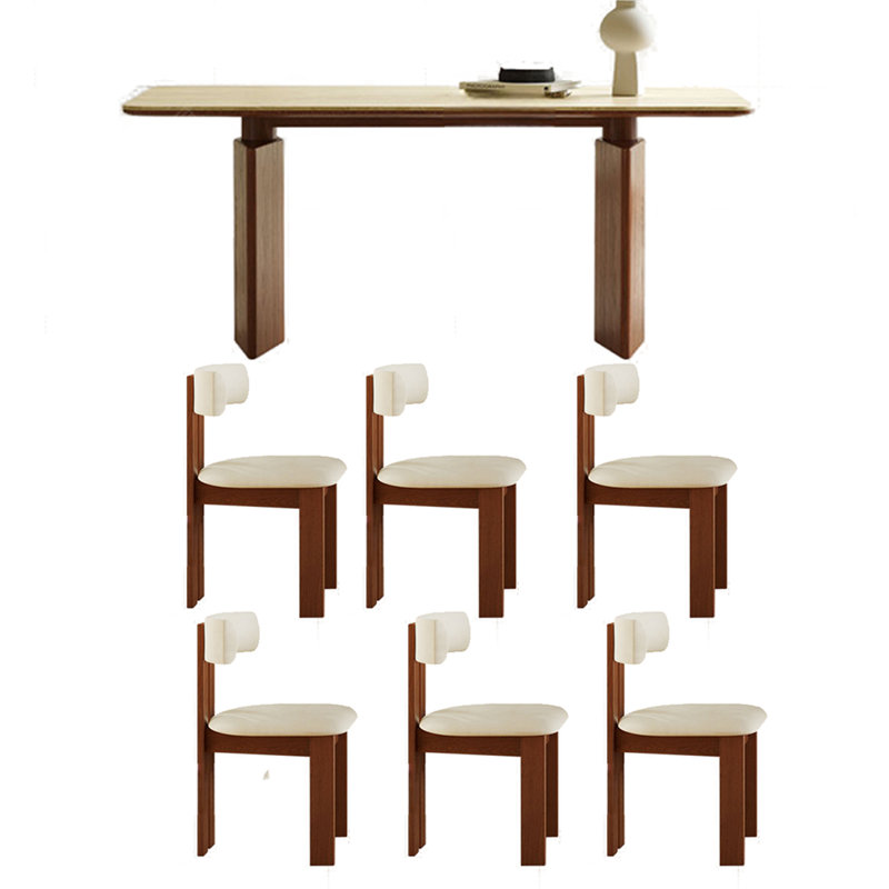 Ensemble de table de salle à manger Vintage, H 29,53 po x L 70,87 po x l 31,5 po