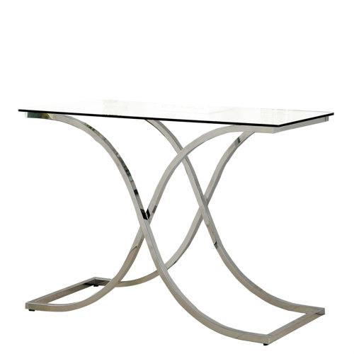 Rosdorf Park Denissa 48'' Glass Top Console Table | Wayfair