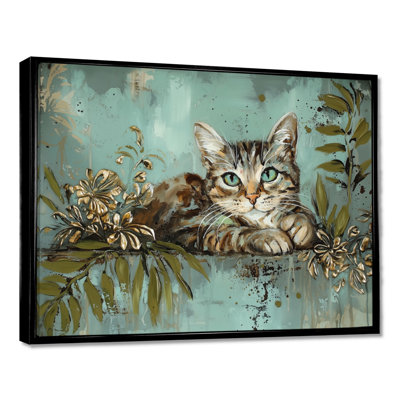 Vintage Cat Playful Kitty I - Cat Print Wall Art