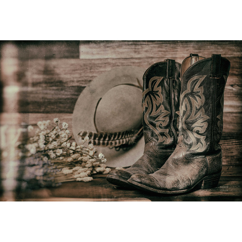Bottes de cowboy III, H 12 po x l 18 po
