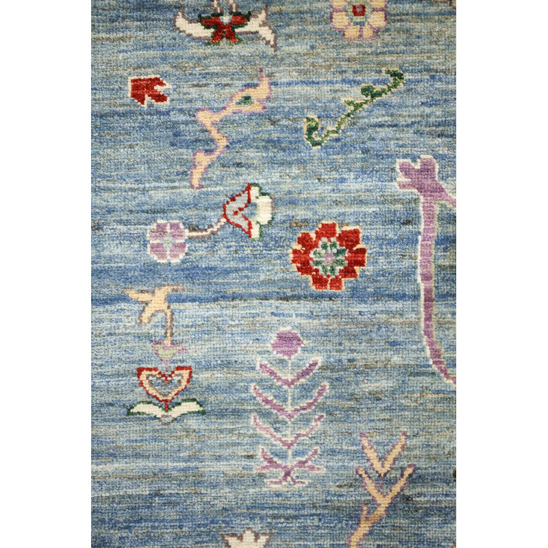 Tapis rectangulaire unique de 12 pi 3 po x 17 pi 9 po Oushak Rugs