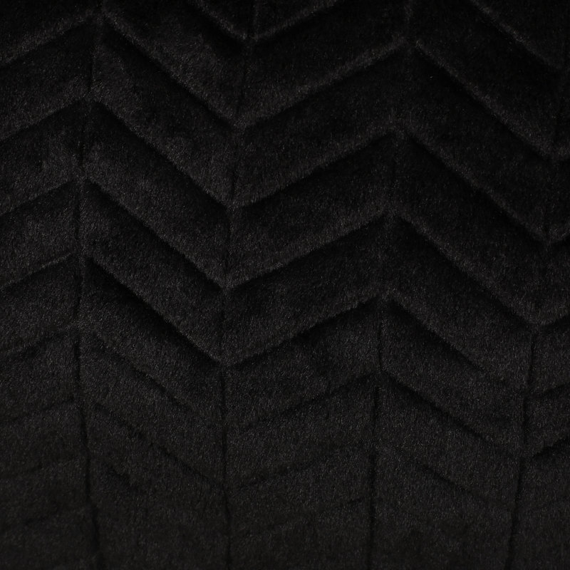 Margot Classic Bean Bag, Black Faux Fur