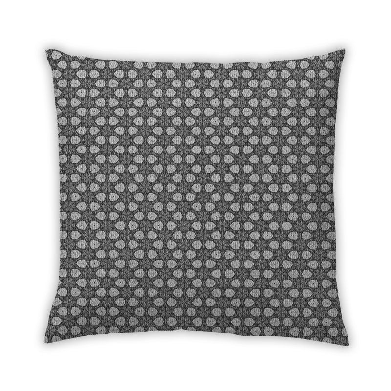 Coussin Kailand, Gris, Microsuède