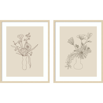 «Fiama Floral Study» par Kate Aurelia Holloway, impressions murales encadrées