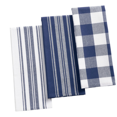Rose Stripe Jacquard Kitchen Towel Linen Set