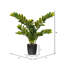 Buisson artificiel zamifolia zen vert en pot-20583942