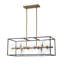Lustre 12 lumières en verre transparent Kelline
