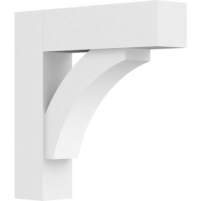 3"W x 16"D x 16"H Standard Thorton Architectural Grade PVC Bracket with Block Ends