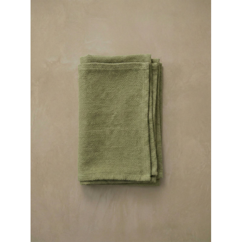 Polished Pink Drift Weave Indoor Outdoor Table Runner 14x72, Pure Green