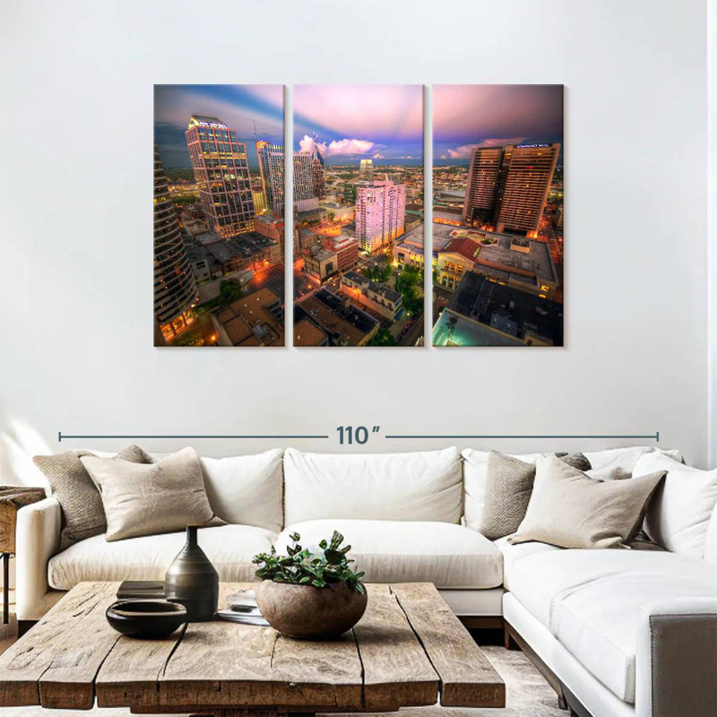 Sireci Downtown Nashville, 48" H x 74" W