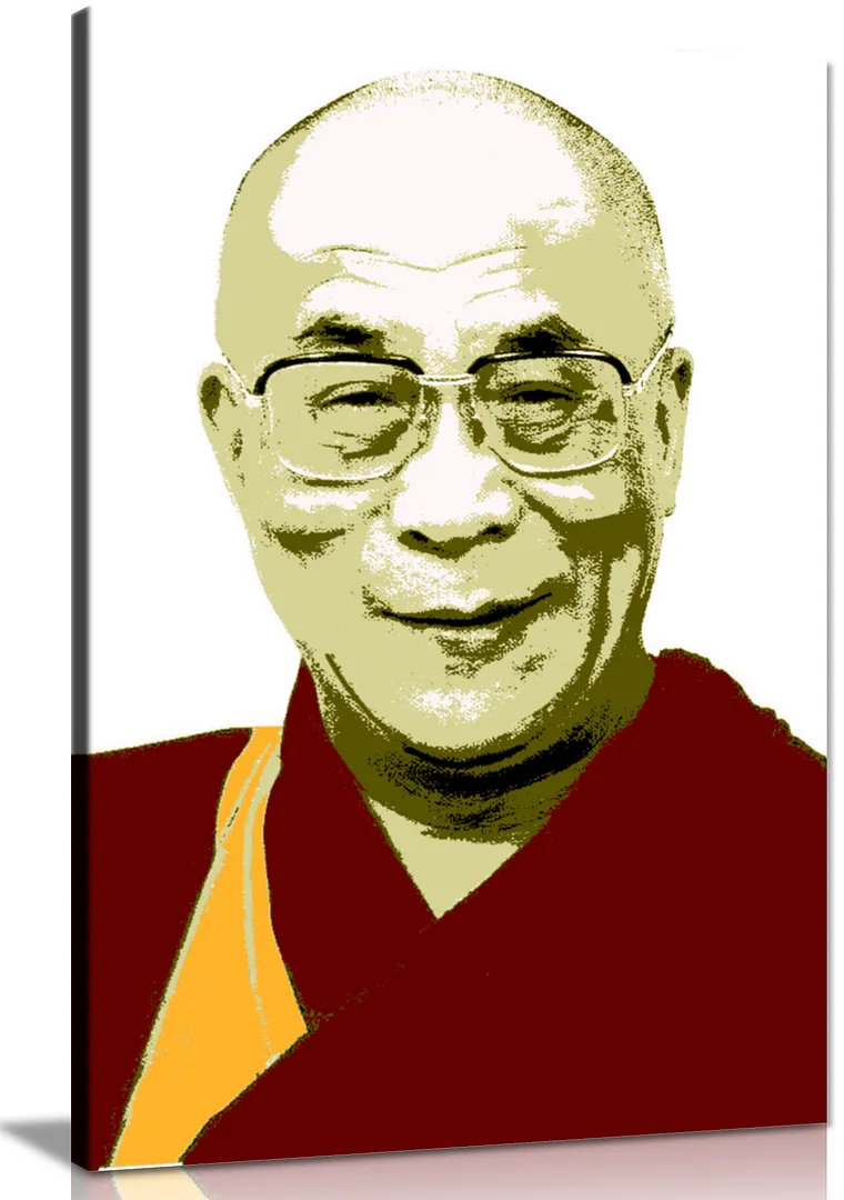 The Dalai Lama Spiritual Monk Canvas Wall Art Picture Print