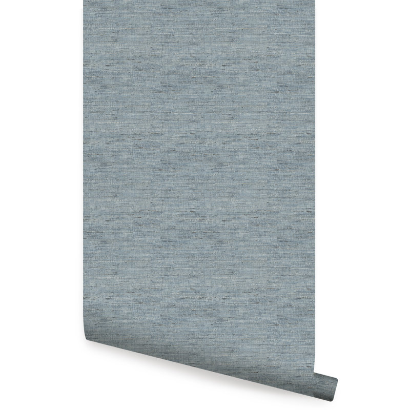 Panneau de papier peint Mayerlin, L 2 pi x H 18 pi, Bleu