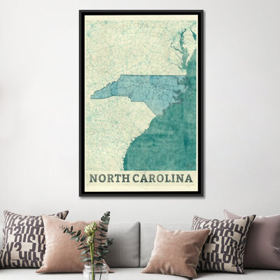 " North Carolina Map " by Hubert Roguski