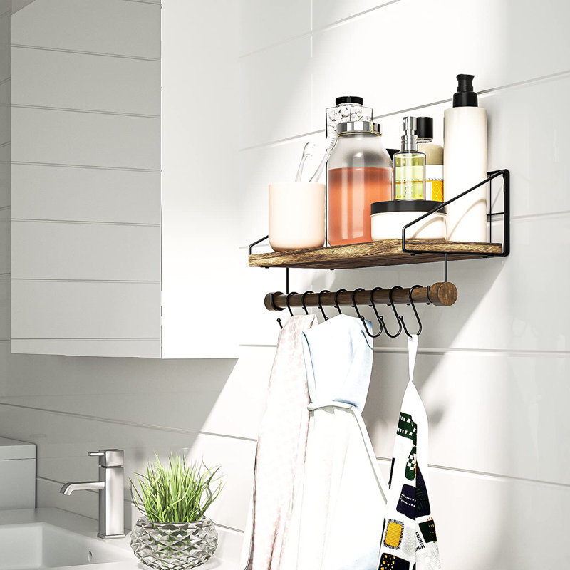 Bearl Floating Shelf, Carbonized Black