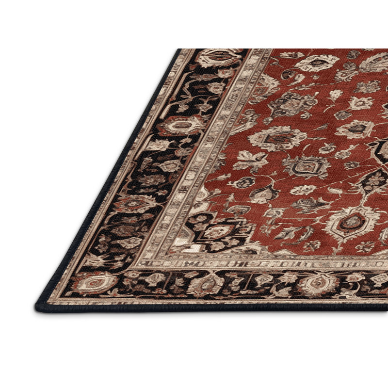 Tapis brun lavable à la machine, Carré 4 pi