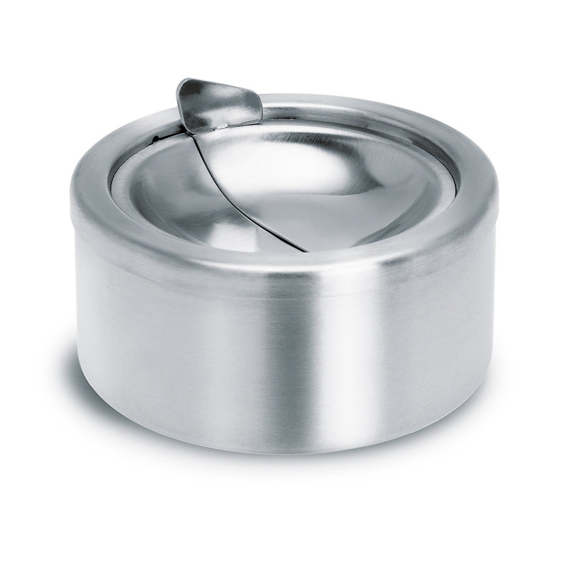Patty Stainless Steel Modern Ashtray with Lid