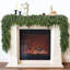 Real Touch Christmas - Guirlande de cèdre artificiel - 6 pi Guirlande artificielle en faux cèdre pour cheminée, table, fenêtre, escalier, mante